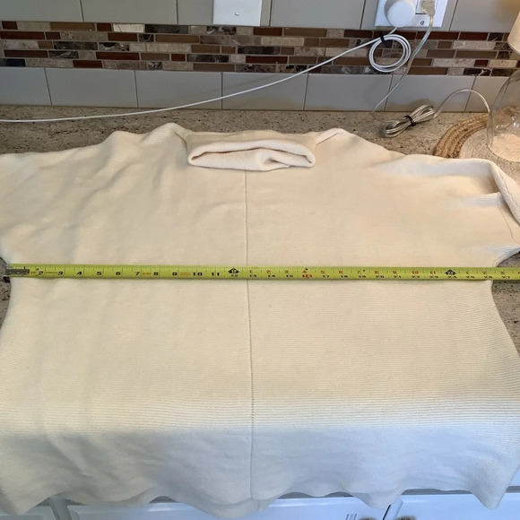 Davi & Dani Vici Cream Knit Turtleneck Sweater Dress Size Large - Picture 10 of 12